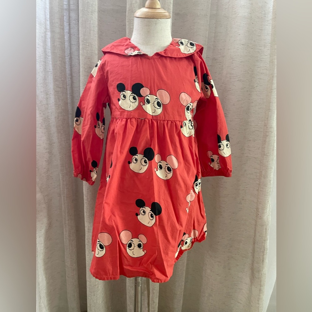 MINI RODINI
Adorable Red Cartoon Print Kids Dress